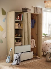 Light Oak Effect Kids Oslo Bronx Triple Wardrobe - Image 1 of 10