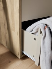 Light Oak Effect Kids Oslo Bronx Triple Wardrobe - Image 3 of 10
