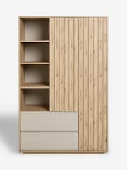Light Oak Effect Kids Oslo Bronx Triple Wardrobe - Image 5 of 10