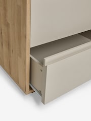 Light Oak Effect Kids Oslo Bronx Triple Wardrobe - Image 9 of 10