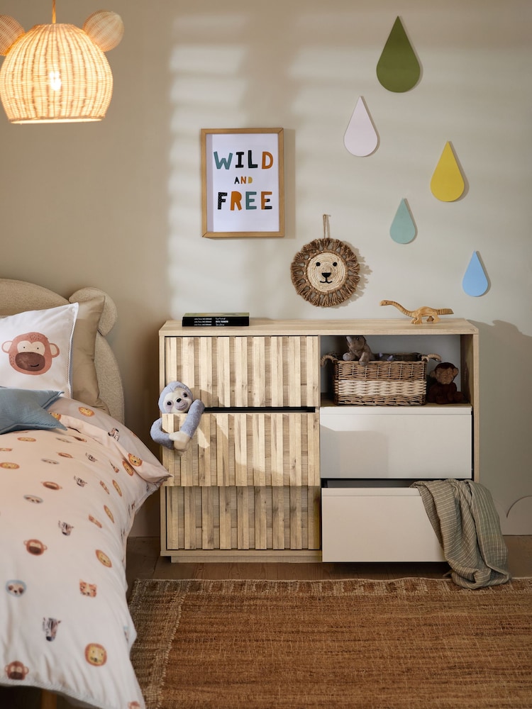Light Oak Effect Kids Oslo Bronx Chest of Drawers - Image 2 of 10