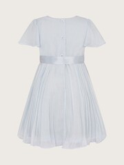 Monsoon Blue Baby Angel Pleat Sequin Dress - Image 2 of 3