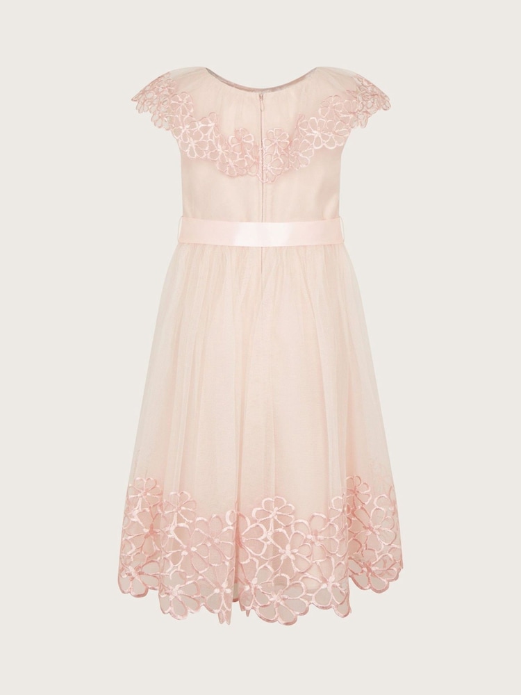 Monsoon Pink Anemone Frill Dress - Image 2 of 3 Monsoon Pink Anemone Frill Dress - Image 2 of 3