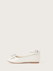 Monsoon White Tilla Heart Ballet Flats - Image 1 of 3