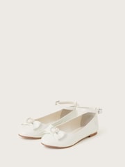 Monsoon White Tilla Heart Ballet Flats - Image 2 of 3