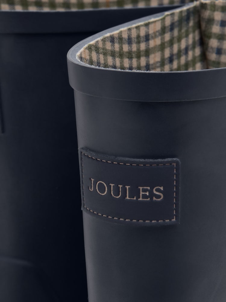 Joules Wistow Navy Blue Adjustable Mid Calf Wellies - Image 5 of 6