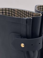 Joules Wistow Navy Blue Adjustable Mid Calf Wellies - Image 6 of 6