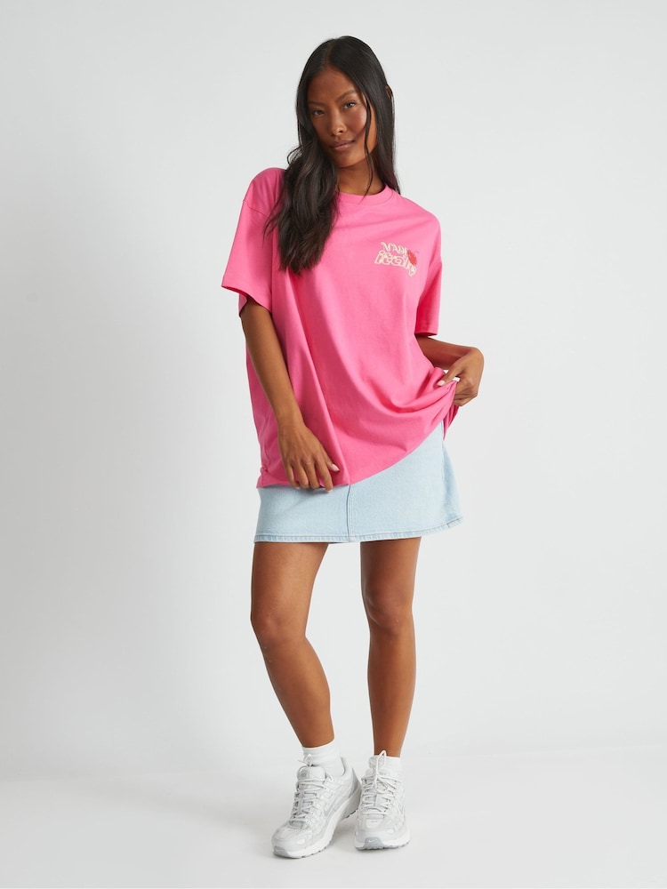 Skinnydip Pink Summer Spritz T-Shirt - Image 1 of 4