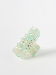 Oliver Bonas Green Carmel Jewel Hair Claw Clip - Image 1 of 5