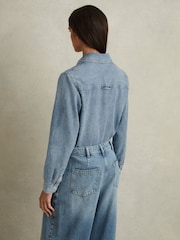 Camisa vaquera holgada Poppie de Reiss - Imagen 3 de 5