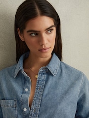 Camisa vaquera holgada Poppie de Reiss - Imagen 4 de 5
