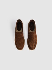 Reiss Tobacco Cannes Suede Espadrilles - Image 3 of 5