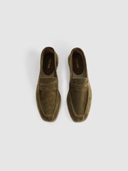 Reiss Olive Cannes Suede Espadrilles - Image 3 of 5