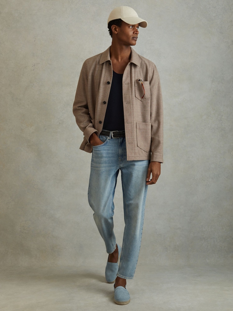 Reiss Light Blue Esper Suede Espadrilles - Image 2 of 5