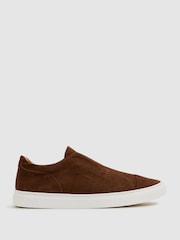 Harrys London Suede Slip On Trainers - Image 1 of 5