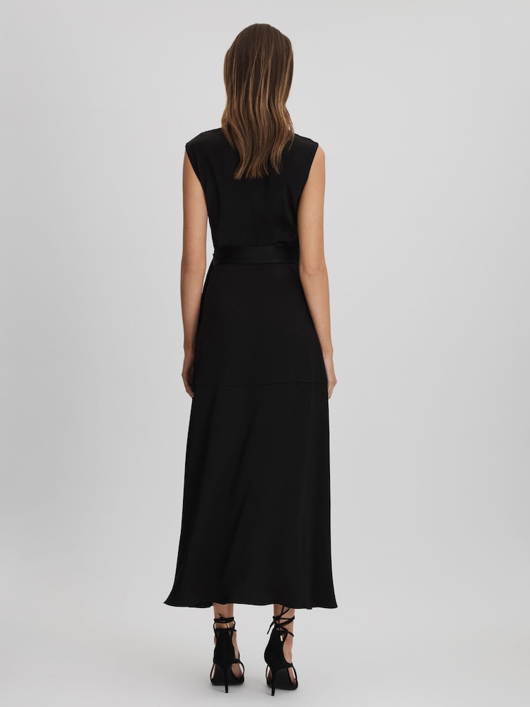 Rochie midi cu Asimetric și bretele Reiss Raya - Image 5 of 6