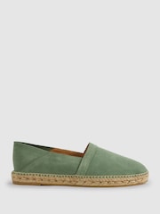 Reiss Mint Esper Suede Espadrilles - Image 1 of 5