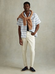 Reiss Navy Cannes Suede Espadrilles - Image 2 of 5