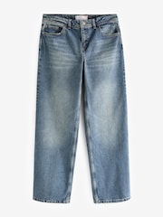 Dark Blue Baggy Wide Leg Jeans - Image 5 of 6