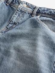 Dark Blue Baggy Wide Leg Jeans - Image 6 of 6