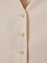 Reiss Cream Petra Single Breasted Waistcoat - Image 6 of 6