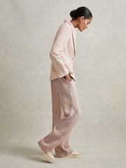 Reiss Natural Asha Canvas Leather Chunky Trainers - Image 6 of 6