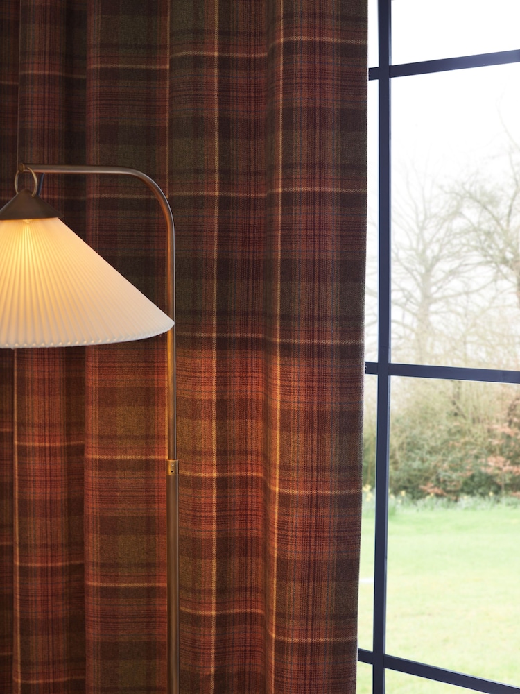 Cortinas xadrez escovadas - Imagem 1 de 5