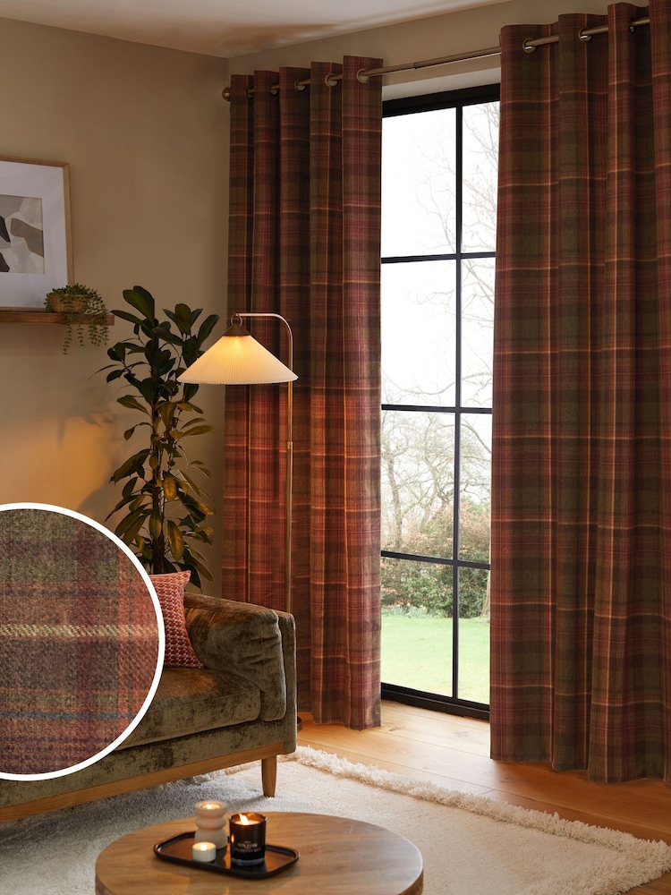 Cortinas xadrez escovadas - Imagem 2 de 5