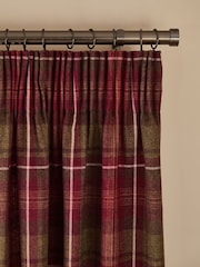 Highland Check Lined Pencil Pleat Curtains - Imagen 1 de 4