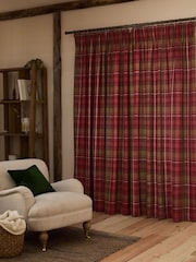 Highland Check Lined Pencil Pleat Curtains - Imagen 2 de 4