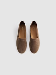 Reiss Coffee Esper Suede Espadrilles - Image 3 of 5