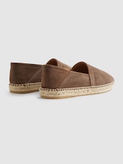 Reiss Coffee Esper Suede Espadrilles - Image 4 of 5