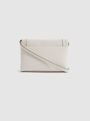 Reiss Off White Kora Soft Leather Crossbody Bag - Image 3 of 5