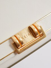 Reiss Off White Kora Soft Leather Crossbody Bag - Image 5 of 5