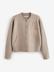 Nevtralno - Knitted Bomber jakna; suknjič pletena jopa - Slika 7 iz 8