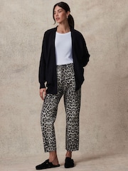 črna - Soft Touch Cosy Knit Longline pletena jopa - Slika 2 iz 8