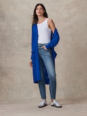 Bright Blue Longline Cardigan - Image 1 of 7