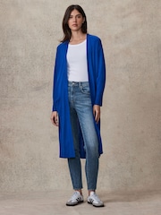 Bright Blue Longline Cardigan - Image 2 of 7