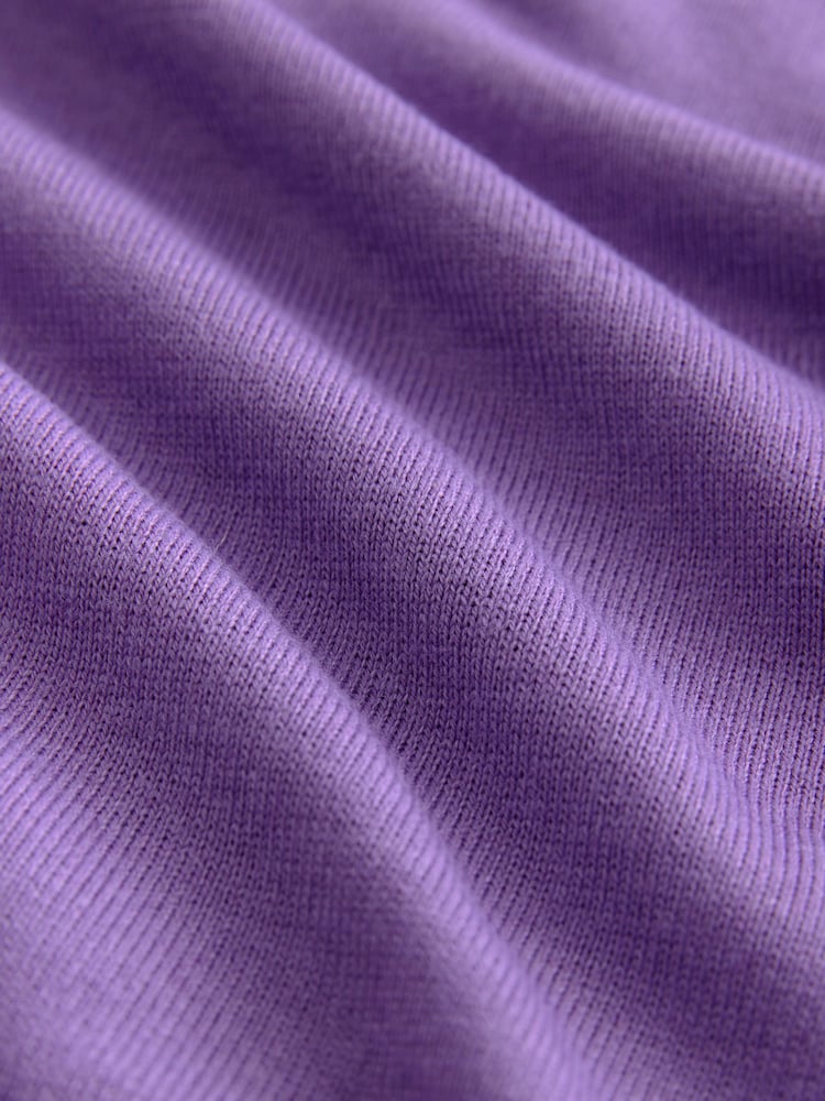 Purple Crew Neck Long Sleeve Jumper - Image 6 of 6