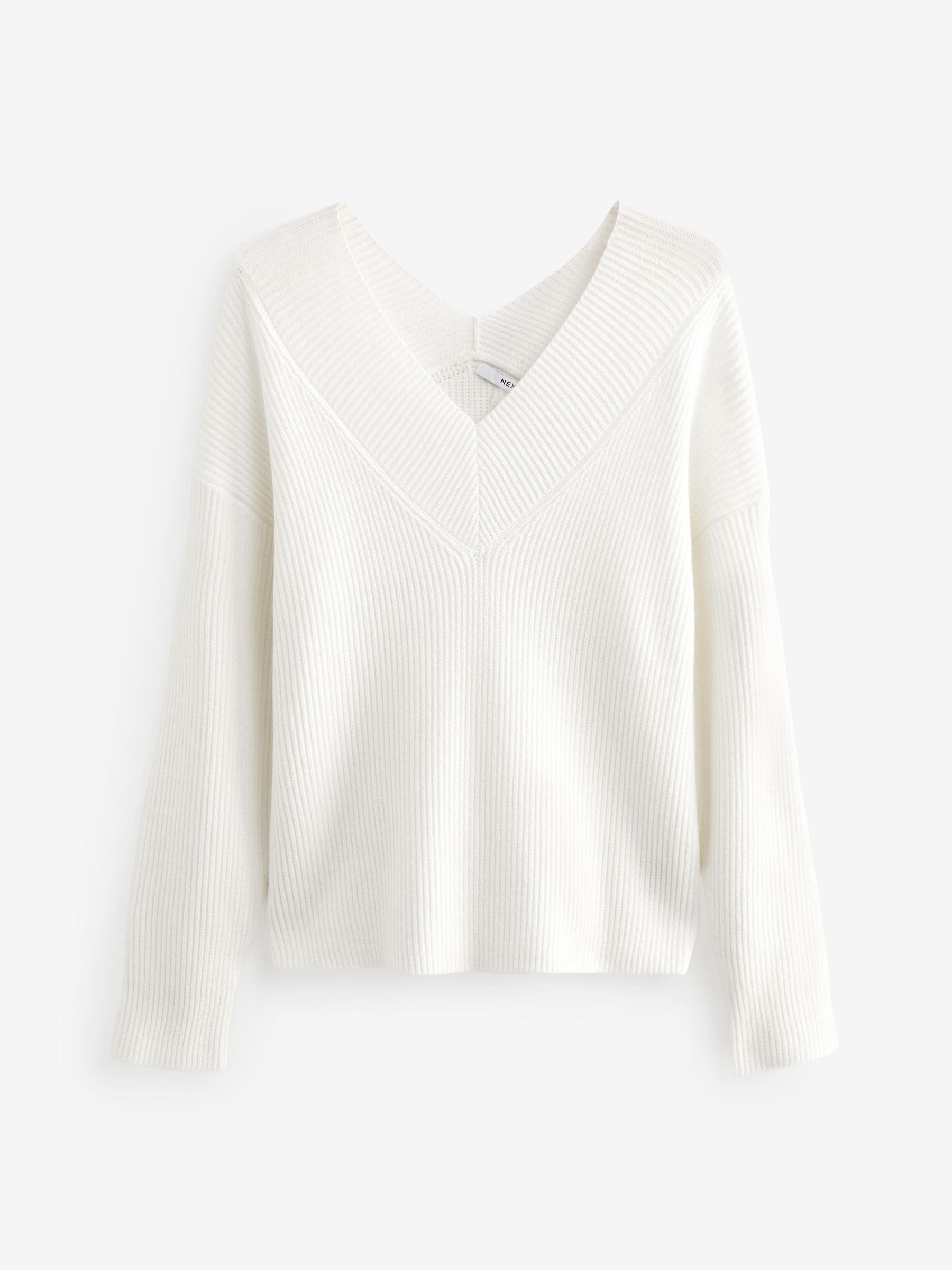 【2plan】Time summer V-neck knitwear Cotton Mix Knitted V-Neck Jumper | Zeco
