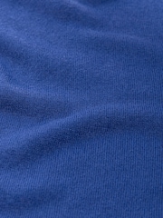 Cobalt Blue Soft Touch Pattern Knitted Cosy Crew Neck Jumper - Image 7 of 7
