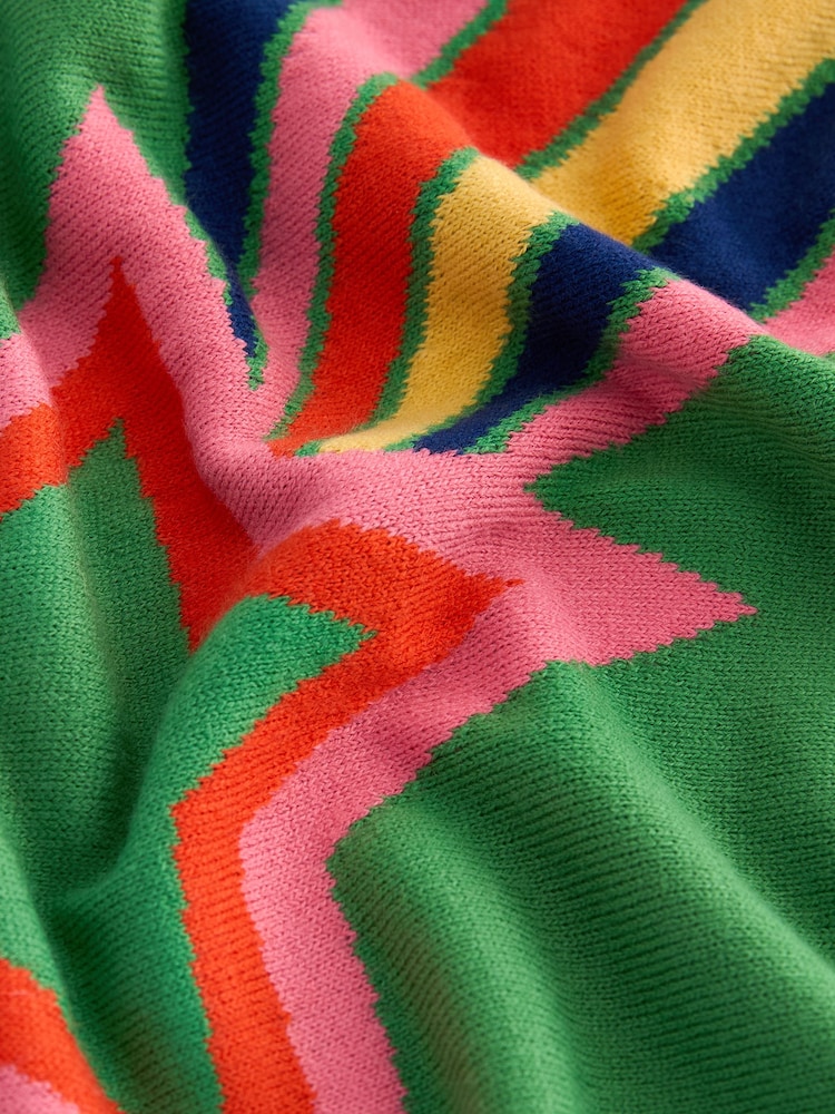 Bright Green Rainbow Star Crew Neck Jumper - Image 6 of 6 Bright Green Rainbow Star Crew Neck Jumper - Image 6 of 6
