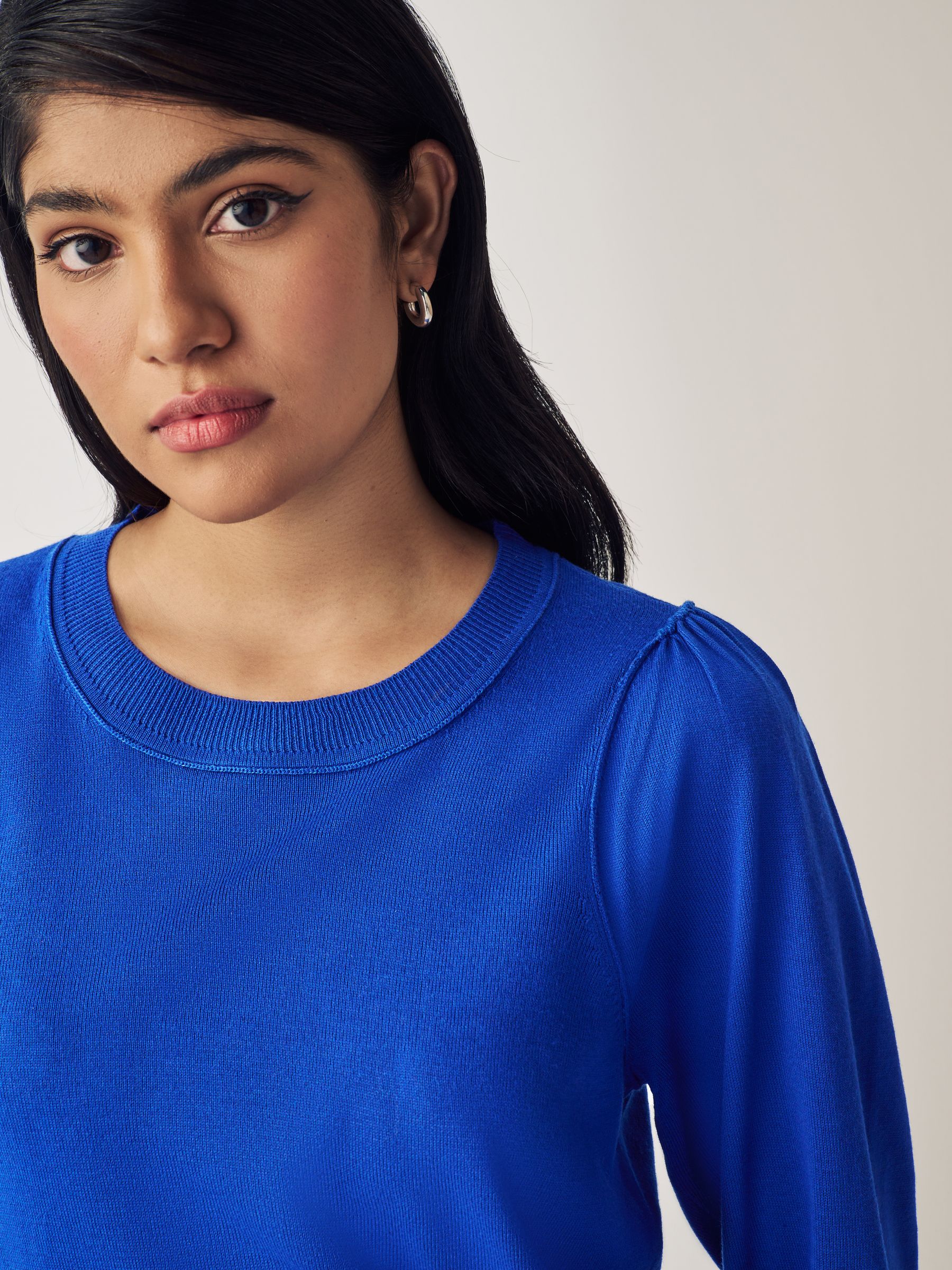 Buy Cobalt Blue Crew Neck Long Sleeve Jumper from Next Luxembourg