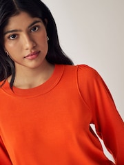 Orange Crew Neck Long Sleeve Jumper - Image 5 of 7