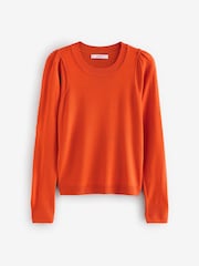 Orange Crew Neck Long Sleeve Jumper - Image 6 of 7