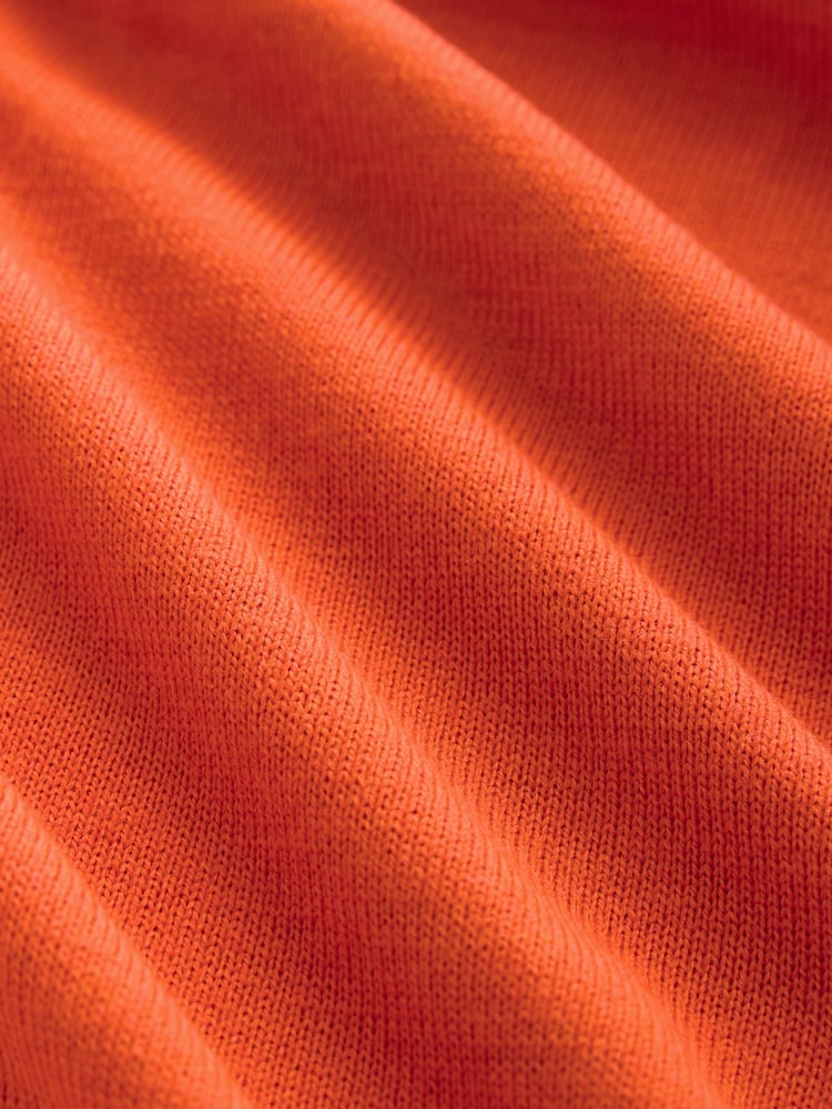 Orange Crew Neck Long Sleeve Jumper - Image 7 of 7
