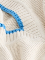 Ecru Cream Stitch Detail Knitted V-Neck Tank Vest - Image 8 of 8