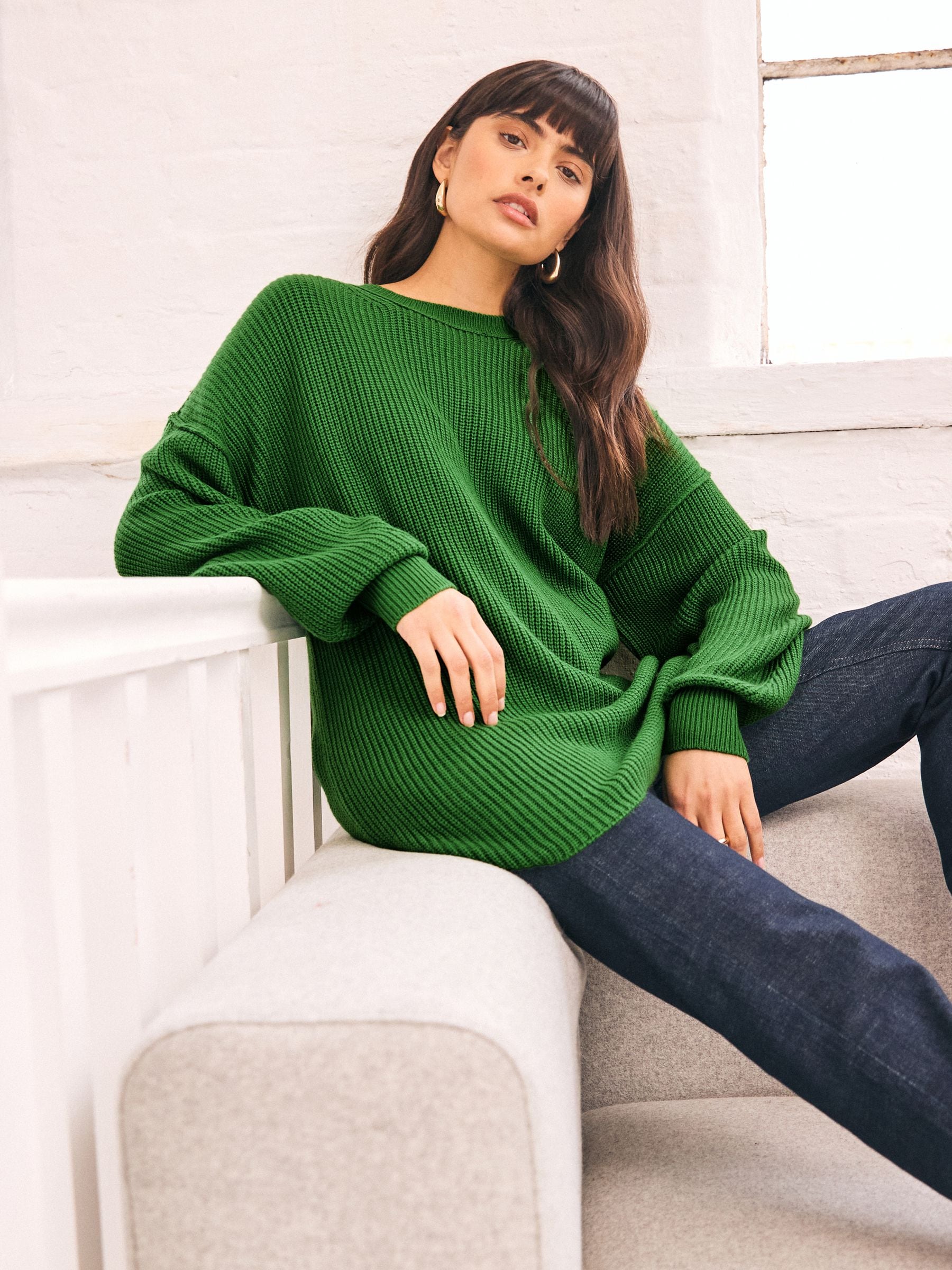 Luminous green jumper shop