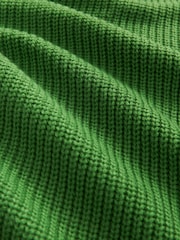 Bright Green Cosy Crew Neck Longline Tunic Knitted Jumper - Image 6 of 6