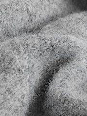 Grey Short Sleeve Crew Neck Jumper With Wool - Image 7 of 7